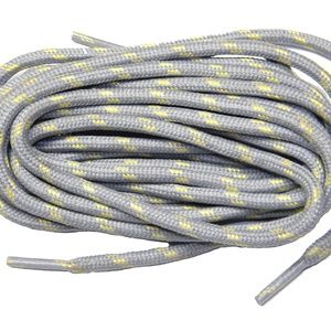 2 Pair-ProTOUGH Light Grey-Yellow Kevlar Boot Lace